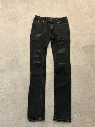 Pantalón vaquero Jack & Jones negro desgastado