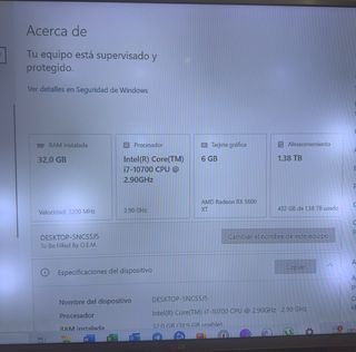 PC Gaming Intel i7-10700 | 32GB RAM | RX 5600 XT