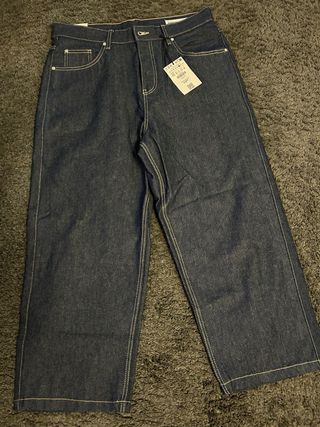Pantalón vaquero ancho azul