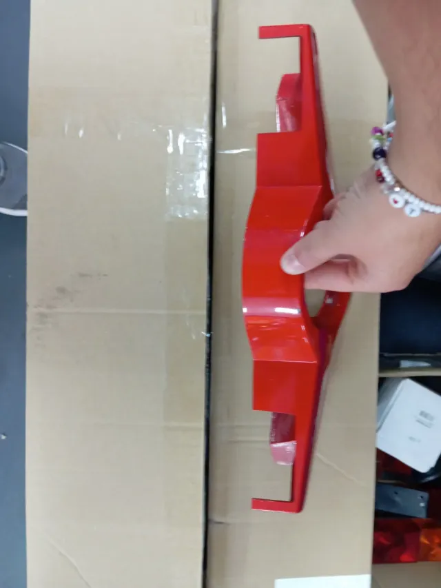 Tapa manillar roja moto