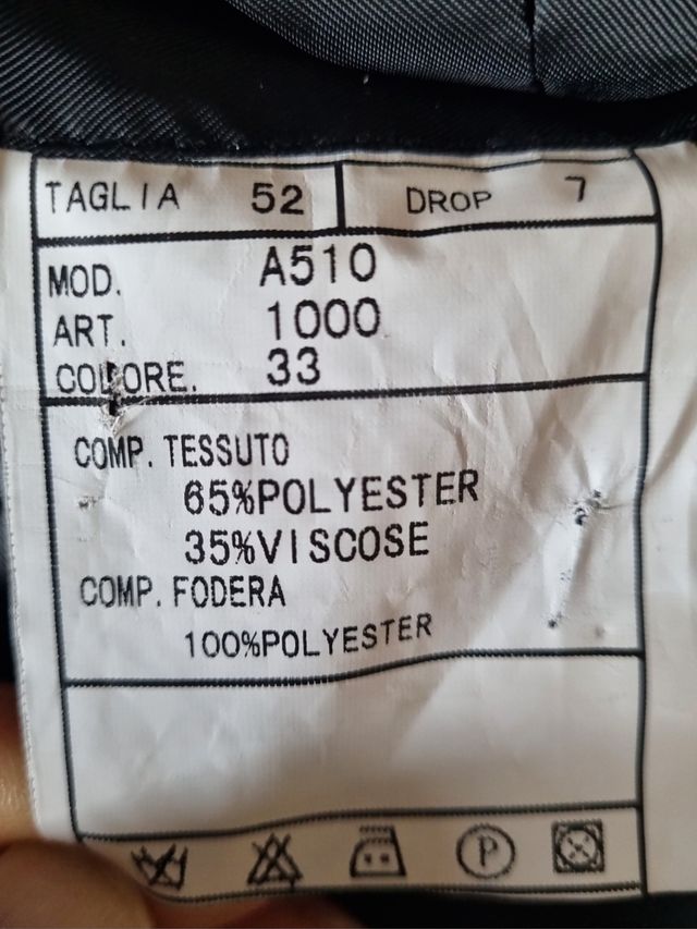 Completo giacca e pantaloni neri