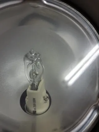 Lámpara flexo metálica plateada