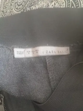 Falda Zara Gris Talla S