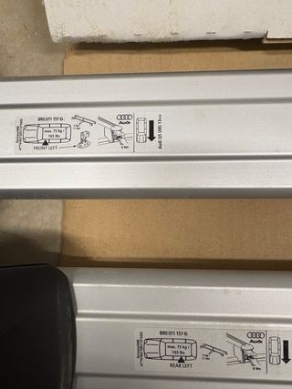 Barras portaequipajes Audi Q5 Originales 8R0071151