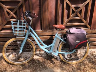 Bicicleta Eléctrica Mujer Azul