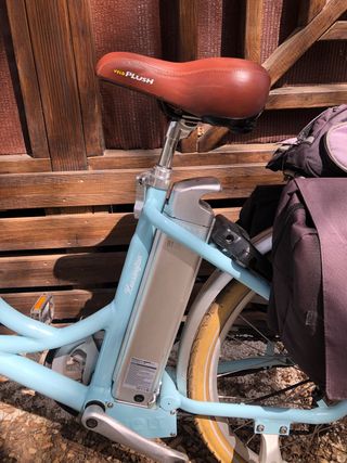 Bicicleta Eléctrica Mujer Azul