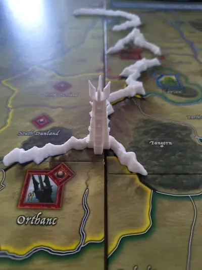 Guerra del anillo escenografía y soporte cartas