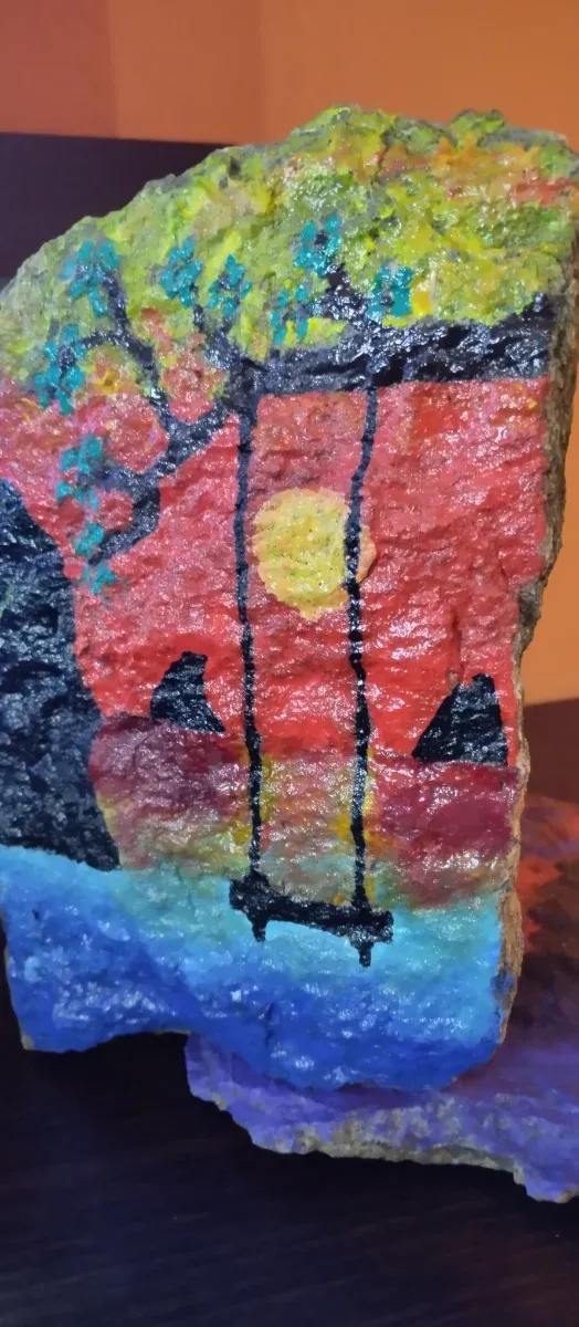 Dipinto a mano.paesaggio