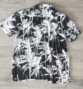 Camisa Lefties Manga Corta Estampado Palmeras T-L