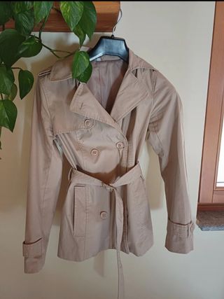 Trench donna beige