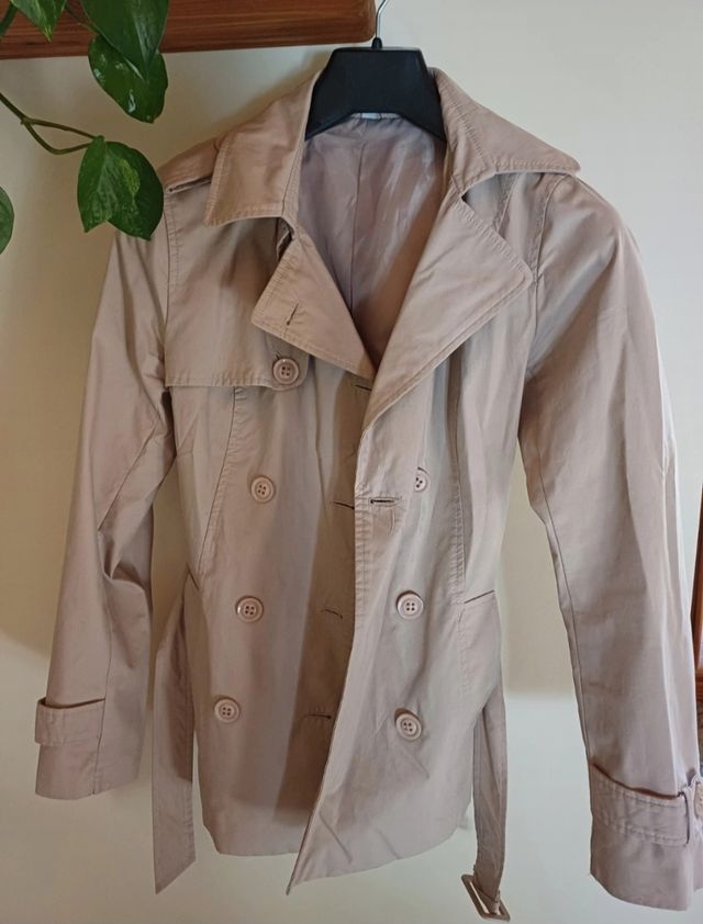Trench donna beige