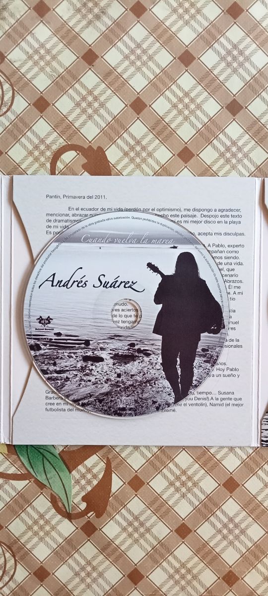 CD + DVD Andrés Suárez - Cuando vuelva la marea