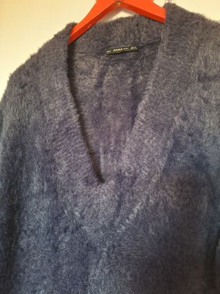 Jersey vestido Zara azul talla M