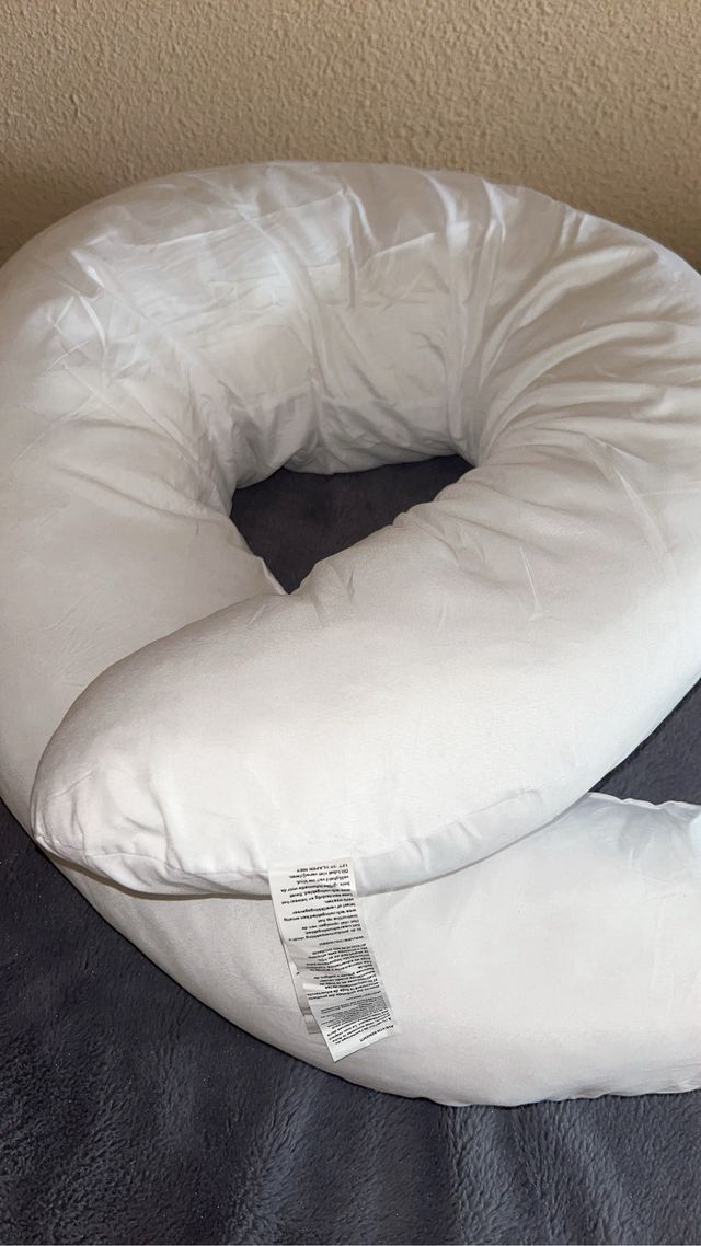 Cojín Lactancia Corazones Gris