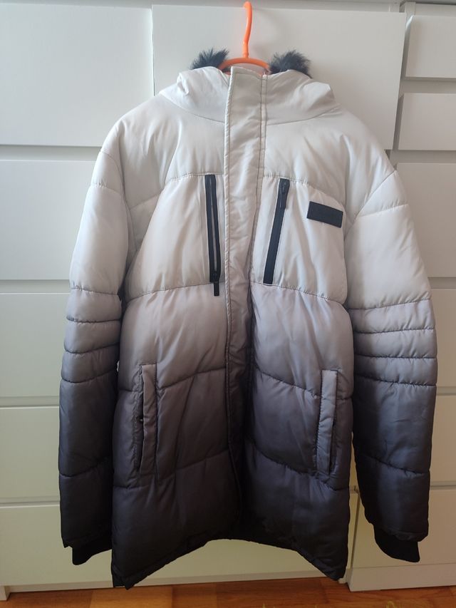 Plumífero Sonneti Degradado Blanco/Gris.T.13-15año