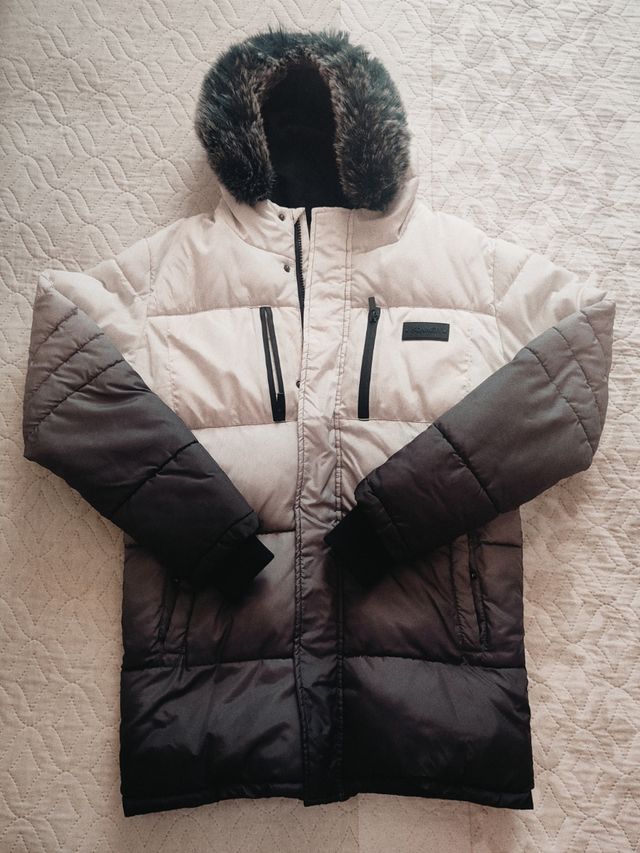 Plumífero Sonneti Degradado Blanco/Gris.T.13-15año