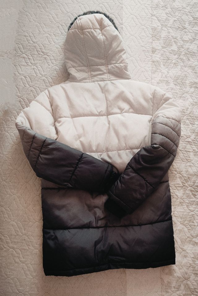 Plumífero Sonneti Degradado Blanco/Gris.T.13-15año