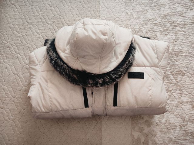 Plumífero Sonneti Degradado Blanco/Gris.T.13-15año