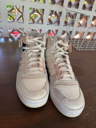Zapatillas Adidas Beige y Rosa Talla 38
