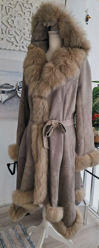 Abrigo de lujo Giovanni Beige/Marrón
