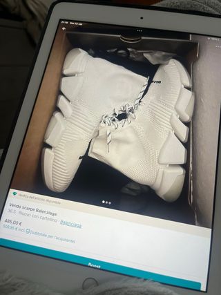 Scarpe Balenciaga bianche taglia 36.5