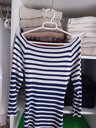 Jersey rayas azul y blanco + regalo