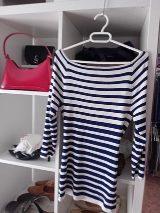 Jersey rayas azul y blanco + regalo