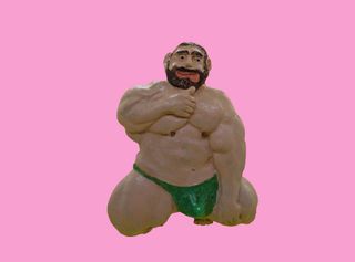 Escultura original Hombre gay imán nevera arte