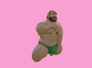 Escultura original Hombre gay imán nevera arte