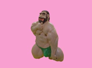 Escultura original Hombre gay imán nevera arte
