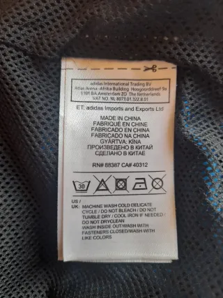 XL Chaqueta Adidas Leopardo Azul Talla XL