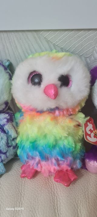 3 Peluche Gufo e Panda
