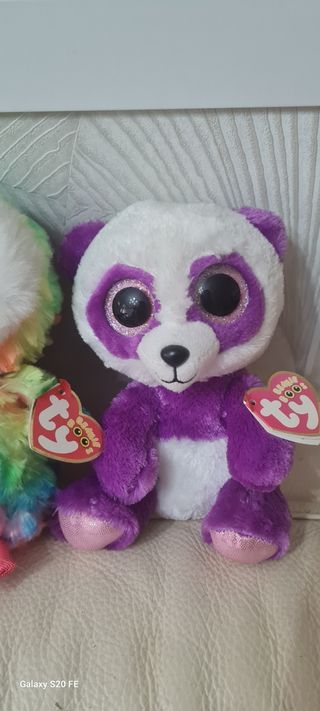 3 Peluche Gufo e Panda