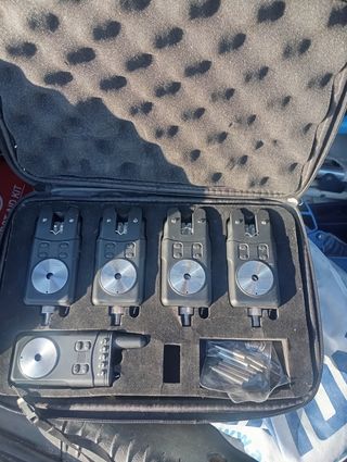 Kit Picadas Carpfishing 4 Alarmas y Receptor