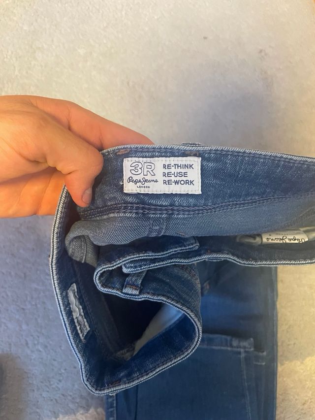 Pantalón Pepe Jeans Azul Estrecho