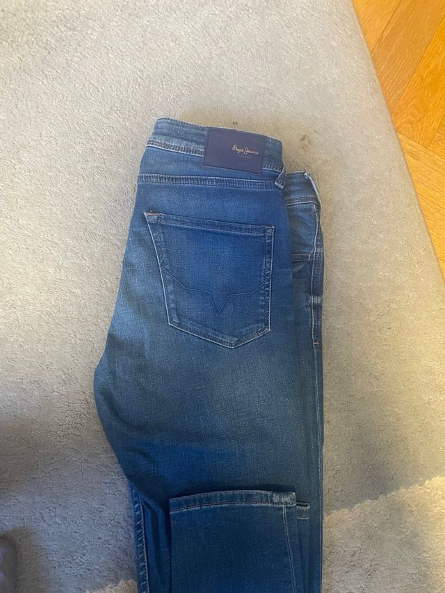 Pantalón Pepe Jeans Azul Estrecho