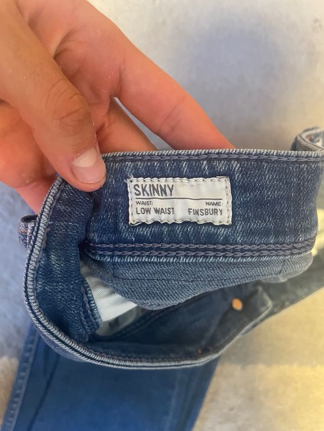 Pantalón Pepe Jeans Azul Estrecho