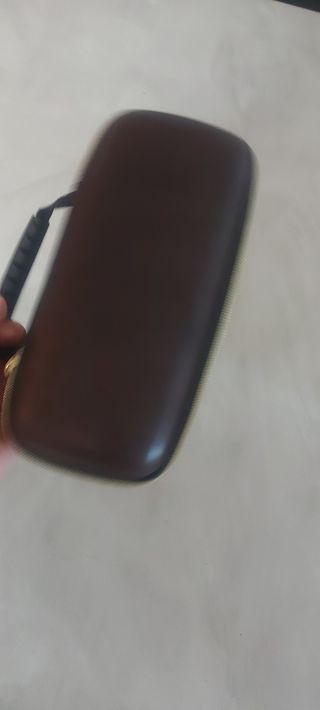 Custodia porta orologi nero e arancione