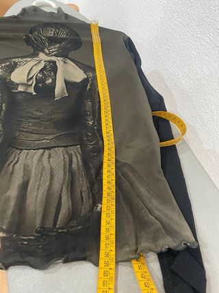 Blusa tul con estampado de bailarina