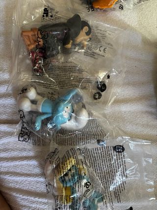 Figuras Burger King Dragones y Pitufos