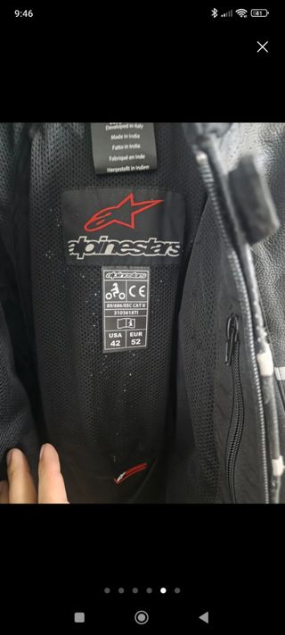 Chaqueta Moto Alpinestars Negra