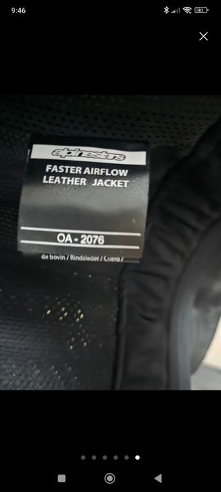 Chaqueta Moto Alpinestars Negra