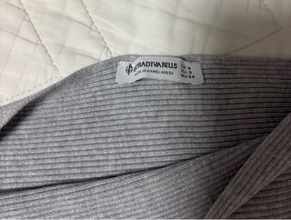 Jersey gris de canalé