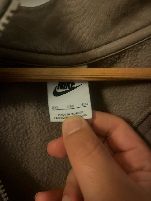 Sudadera Nike 1/4 Zip Marrón/Gris