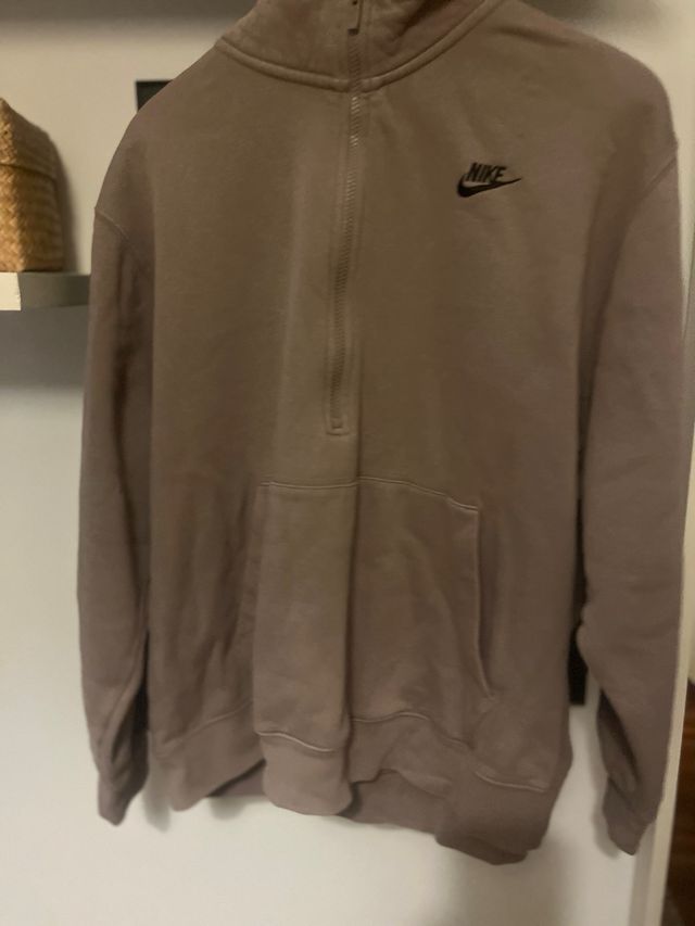 Sudadera Nike 1/4 Zip Marrón/Gris