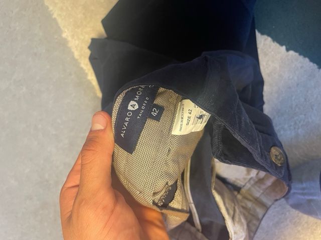 Pantalón pana Álvaro Moreno azul