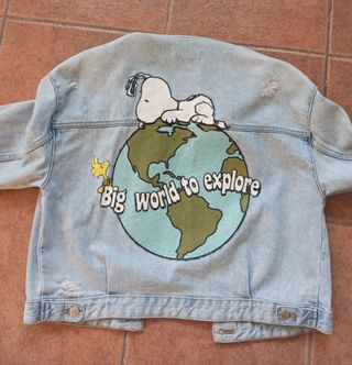 Cazadora vaquera Zara Peanuts Talla 13-14 años