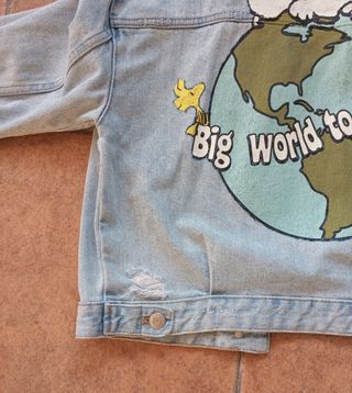 Cazadora vaquera Zara Peanuts Talla 13-14 años