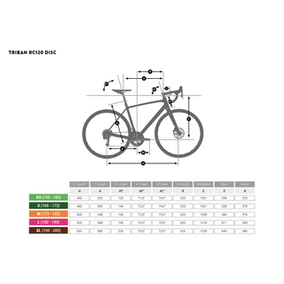 Bicicleta de carretera aluminio freno de disco Triban RC