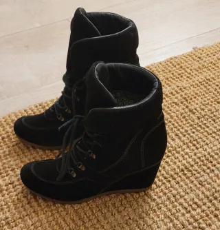 Botines Geox Ante Negros